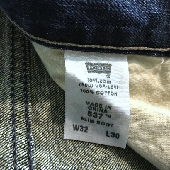 LEVI'S 537 Slim Boot Cut Jeans Men Size 32X30 - Picture 6 of 6